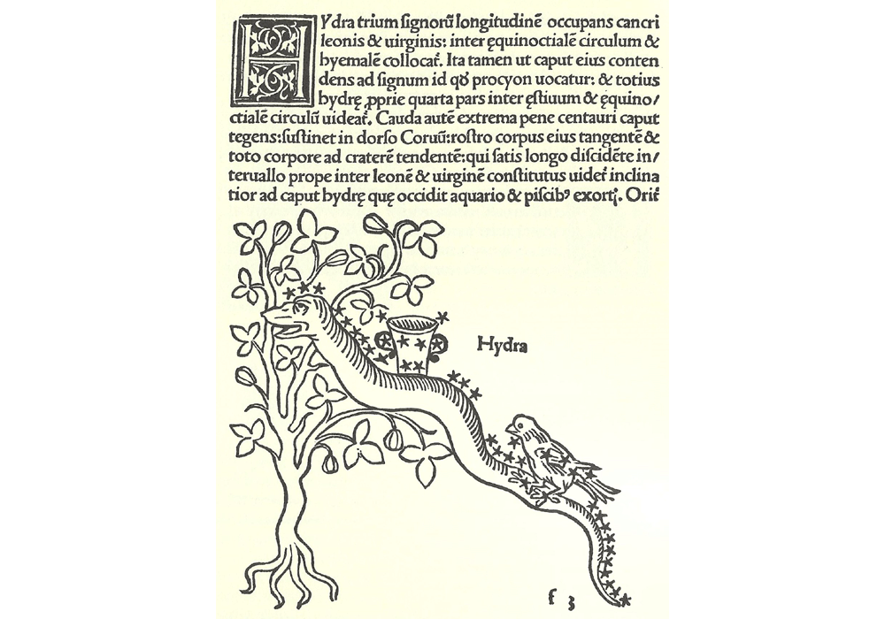 Poeticon Astronomicon-Higinio-Ratdolt-Incunabula & Ancient Books-facsimile book-Vicent García Editores-8 Hydra constellation